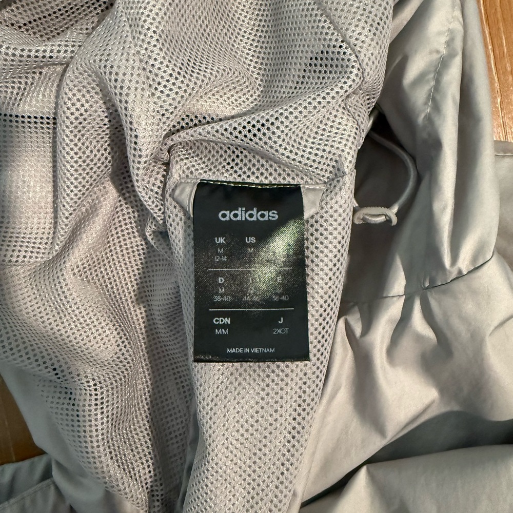 Adidas Light Gray Mesh Jacket - image 2